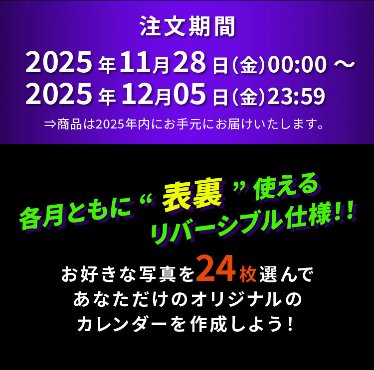 注文期間:2025年11月28日(金)0:00〜12月05日(金)23:59